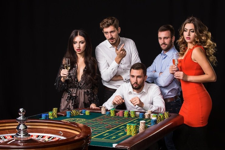 Studio live dealer ldbplay dengan multi-kamera menampilkan permainan roulette dan baccarat